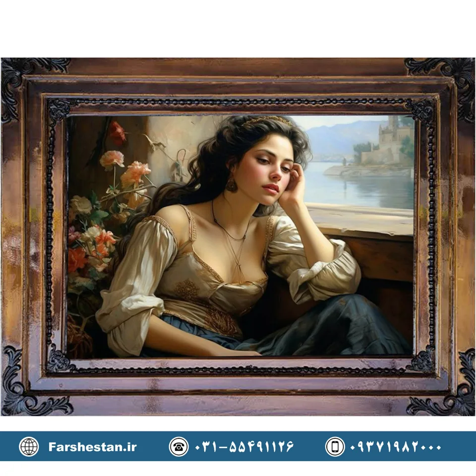 تابلوفرش دختر انگلیسی کد 1020