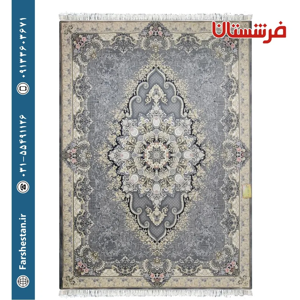 فرش طرح درسا دودی 700 شانه تمام آکریلیک
