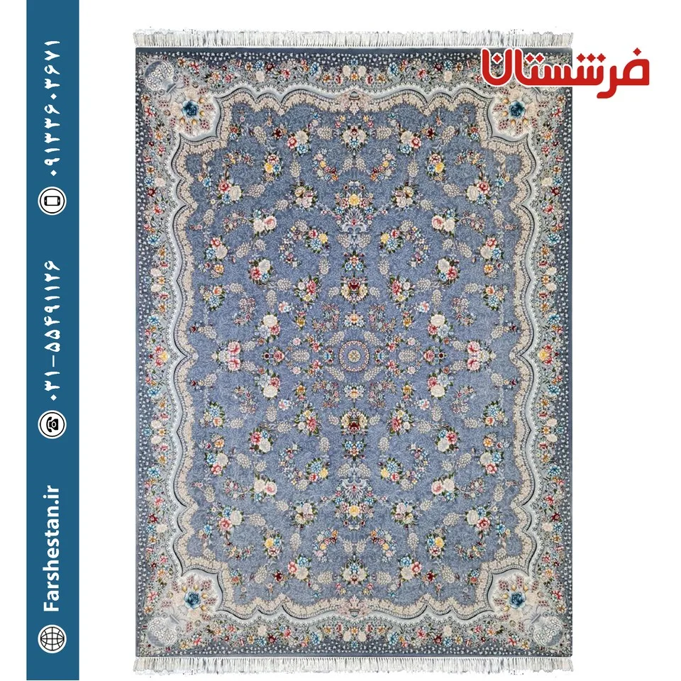 فرش طرح لاویا دودی 700 شانه تمام آکریلیک