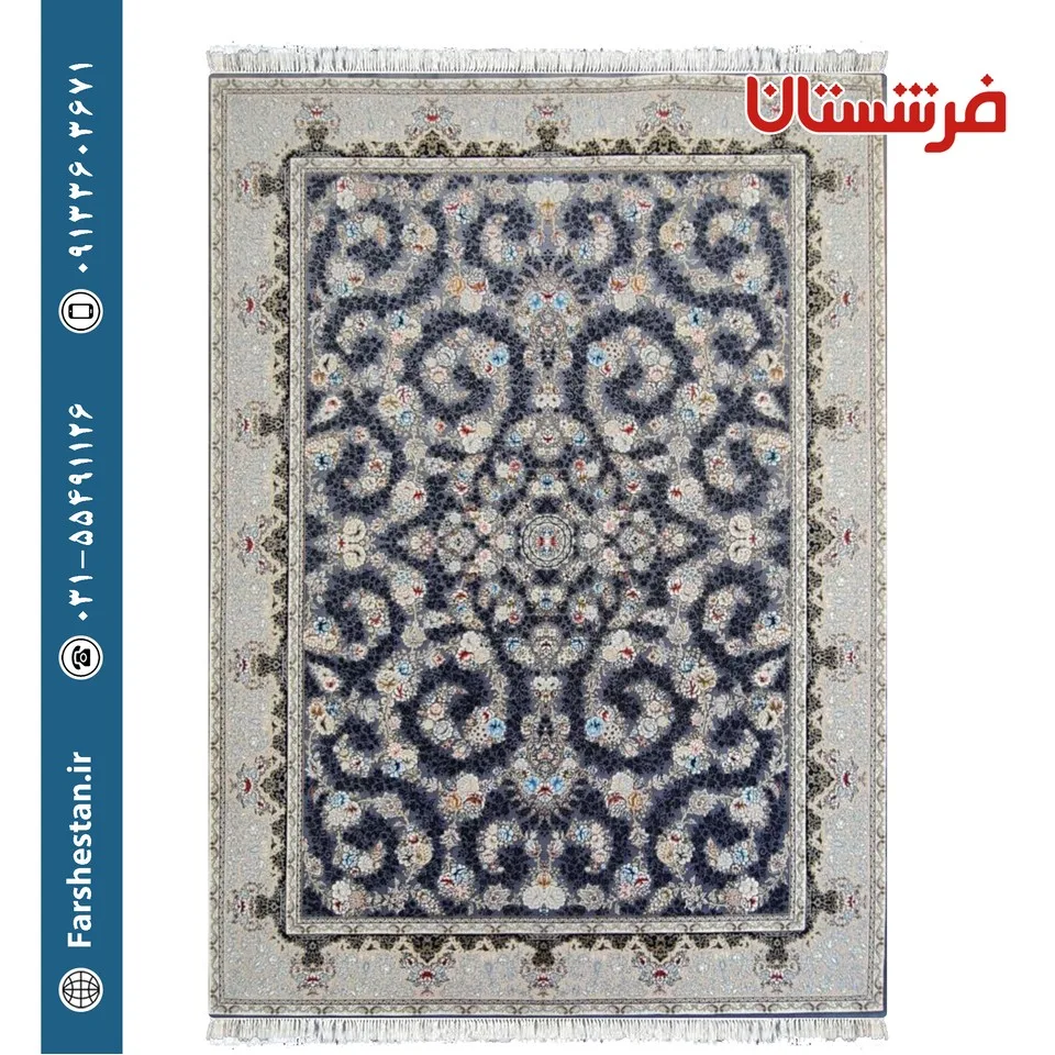فرش طرح رزا دلفینی 700 شانه تمام آکریلیک