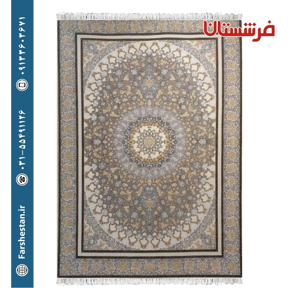 فرش طرح دانیال متالیک 700 شانه برجسته تمام آکریلیک