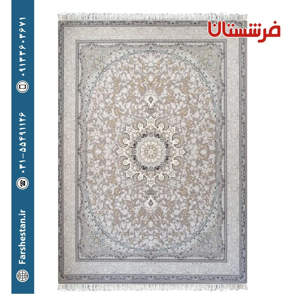 فرش طرح رونیکا متالیک 700 شانه برجسته تمام آکریلیک