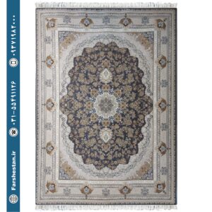 فرش طرح پونه سرمه ای - 1200 شانه تمام آکریلیک