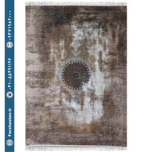 فرش طرح ثریا شکلاتی - 1200 شانه تمام آکریلیک