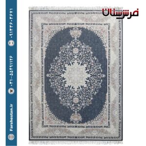 فرش طرح دلبر دودی - 1200 شانه تمام آکریلیک