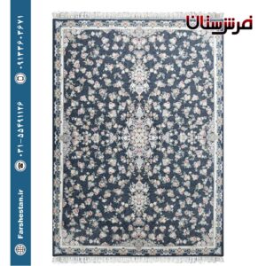 فرش طرح گلبهار دودی - 1200 شانه تمام آکریلیک