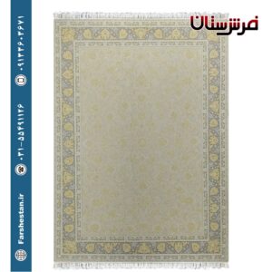 فرش طرح ایپک کرم صدفی - 1200 شانه تمام آکریلیک