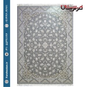 فرش طرح جانان سربی - 1500 شانه تمام آکریلیک