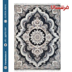 فرش طرح شهیاد سرمه ای 700 شانه تمام آکریلیک