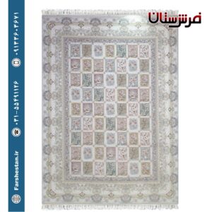فرش طرح سوگل سیلور - 1500 شانه تمام آکریلیک