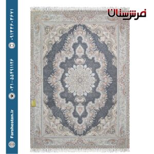فرش طرح طنین آبی - 1500 شانه تمام آکریلیک