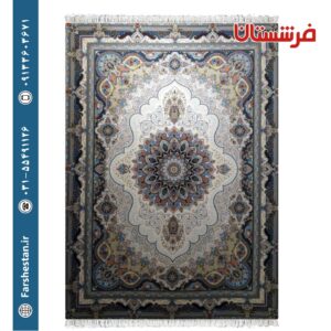فرش طرح آریا مهر کرم 1200 شانه تمام آکریلیک