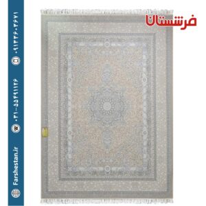 فرش طرح آیدین بژ 700 شانه تمام آکریلیک
