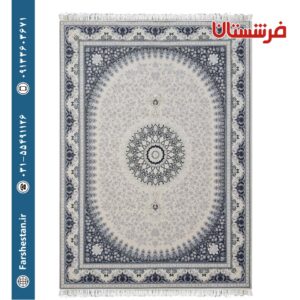 فرش طرح آیسل بژ 700 شانه تمام آکریلیک