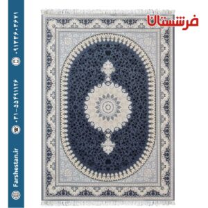 فرش طرح آیسل دودی 700 شانه تمام آکریلیک