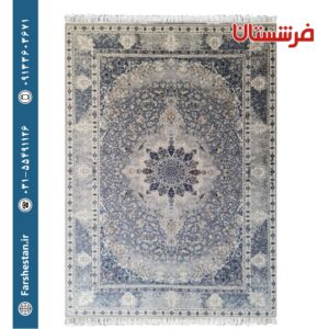 فرش طرح کد 541 نقره ای 700 شانه تمام آکریلیک