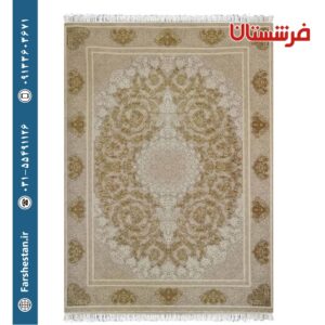 فرش طرح گیتی نقره ای 1200شانه برجسته تمام آکریلیک