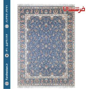فرش طرح کیانا دودی 700 شانه تمام آکریلیک