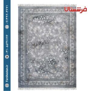 فرش طرح ماهور نقره ای 700 شانه تمام آکریلیک