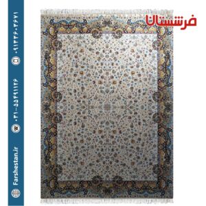 فرش طرح می گل کرم 1200 شانه تمام آکریلیک