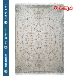 فرش طرح گلریس سیلور 700 شانه برجسته تمام آکریلیک