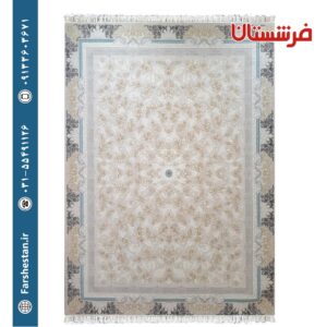 فرش طرح جانان سیلور 700 شانه برجسته تمام آکریلیک