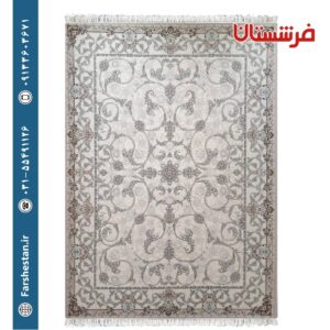 فرش طرح تخت طاووس سیلور 700 شانه برجسته تمام آکریلیک
