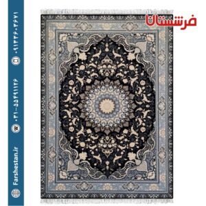 فرش طرح آیسا کد 31270 نقره ای 700 شانه تمام آکریلیک