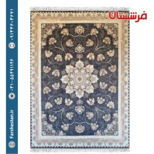 فرش طرح دلناز متالیک 700 شانه برجسته تمام آکریلیک