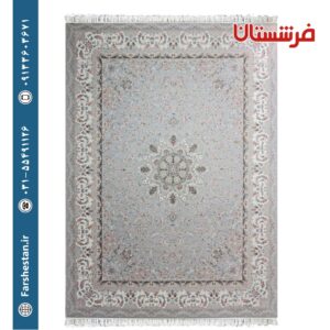 فرش طرح حنانه سیلور 1200شانه تمام آکریلیک
