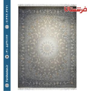 فرش طرح مهدیس 401 وینتیج 1200شانه برجسته تمام آکریلیک