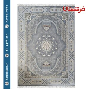 فرش طرح ملکوت دودی 1500 شانه تمام آکریلیک