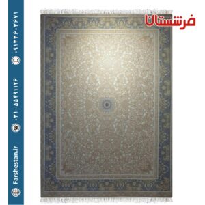 فرش طرح پارلا نقره ای 1200شانه برجسته تمام آکریلیک