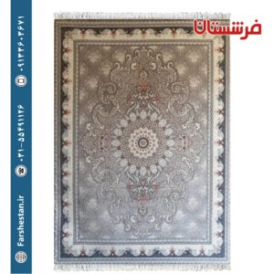 فرش طرح روژین سیلور 700 شانه برجسته تمام آکریلیک