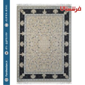 فرش طرح آناک بژ 1200شانه برجسته تمام آکریلیک