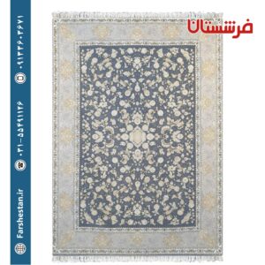فرش طرح آناک طوسی 1200شانه برجسته تمام آکریلیک