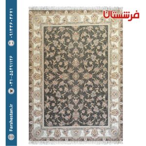 فرش طرح ارغوان زغالی 1200شانه برجسته تمام آکریلیک