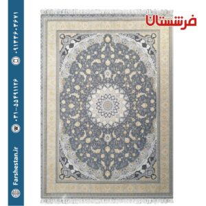 فرش طرح اصفهان طوسی 1200شانه برجسته تمام آکریلیک