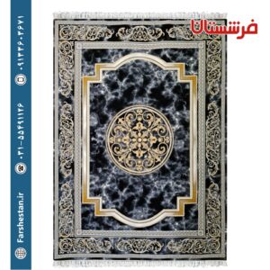 فرش طرح فرانسه دودی 1200شانه برجسته تمام آکریلیک