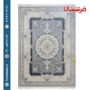 فرش طرح ایوان نقره ای 1200شانه برجسته تمام آکریلیک