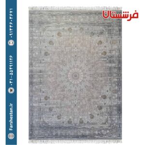 فرش طرح مهدیس سیلور 1200شانه برجسته تمام آکریلیک