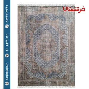 فرش طرح ماتریسا نقره ای 1200شانه برجسته تمام آکریلیک