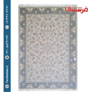 فرش طرح پریا سیلور 1200شانه برجسته تمام آکریلیک
