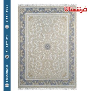 فرش طرح پارلا بژ 1200شانه برجسته تمام آکریلیک