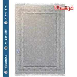 فرش طرح کد R127T طوسی 1200شانه برجسته تمام آکریلیک