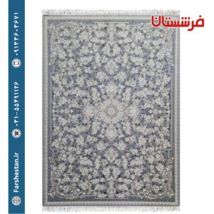 فرش طرح راما تیره 1200شانه برجسته تمام آکریلیک