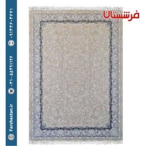 فرش طرح رامش بژ 1200شانه برجسته تمام آکریلیک