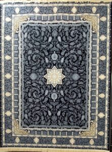 فرش طرح دایان سرمه ای - 700 شانه تمام آکریلیک
