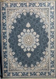 فرش طرح گلرخ دودی - 700 شانه تمام آکریلیک