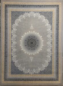 فرش طرح مهر نقره ای - 700 شانه تمام آکریلیک